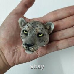 JxK 1/6 Snow Leopard Panther Figure Animal Model Collector GK Felid Decor Toy