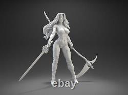 Lady Death Sexy Woman Unpainted Unassembled Resin 3D printed Model Figure NSFW