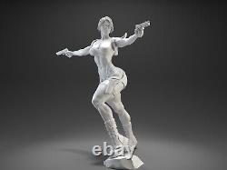 Lara Croft Sexy Girl Unpainted Unassembled Resin 3D printed Model Figure NSFW