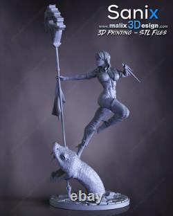 Mileena Mortal Kombat resin scale model kit unpainted 3d print