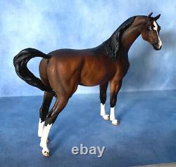 Mini OPTIME Arabian stallion artist resin model horse figure