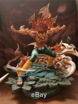 Naruto Might Guy Resin Figure Model Painted Statue Dragon Studio Led Light 1/7