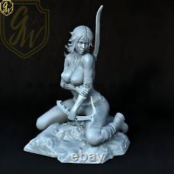 New 1/6 Female Hunter Game Unpainted Resin Figure Model GK Toys Free Ship