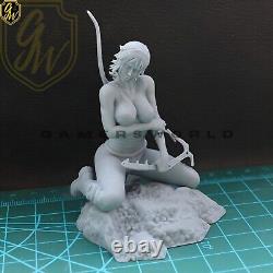 New 1/6 Female Hunter Game Unpainted Resin Figure Model GK Toys Free Ship