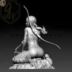 New 1/6 Female Hunter Game Unpainted Resin Figure Model GK Toys Free Ship