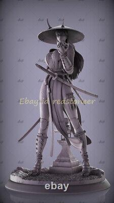 Ninja Samurai Girl 3D Print Unpainted 1/6 Resin Figure Model Kit Unassembled 13