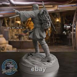 Obi Wan Kenobi Jedi Master 14.5 Custom Resin Model Kit DIY Paint Statue