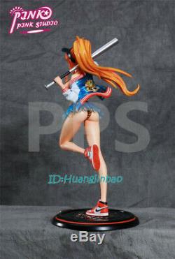 One Piece Nami Resin Figure Model Painted Fashion Suit Baseball 1/6 In Stock New
