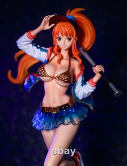 One Piece Nami x Baseball Resin Figure Model With Box Movable Clothes Blue