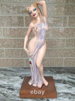 Porcelain Model Figure Statue Woman Sexy Porcelain 11 Inches Tall