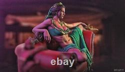 Princess Jasmine + Couch 1/6 Resin Figure Model Kit Sexy Unpainted Unassembled