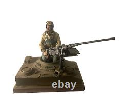 RARE-1/10BUST3rd ArmorCommander/Tank Turret 50Cal. Resin Figure/Model ProPainted