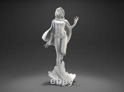Raven Cope Girl Figure Resin Model 3D printing Unpainted Unassembled GK Kit