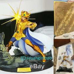 Saint Seiya Aioria Figure Model Painted In Stock 1/6 Led Anime In Colorful Box