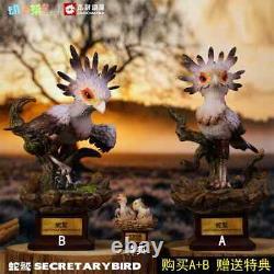 Secretary Bird Resin Figure Model Scene Desk Decor Collection Realistic Toys