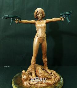 Unassembled Resin Figure Model Kit 1/8 Gun Girl Unpainted Garage Kits GK Statue