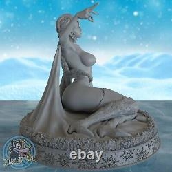 Sexy Elsa NSFW Frozen Olaf 7.5 Custom Figure Resin Model Kit DIY Paint Build