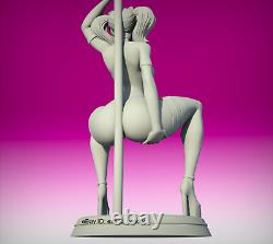 Sexy Pole Dancer MODEL kit resin Figure Diorama Unpainted