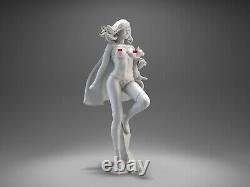 SuperGirl With Cat Sexy Girl Resin Model 3D printing Unpainted Unassembled NSFW