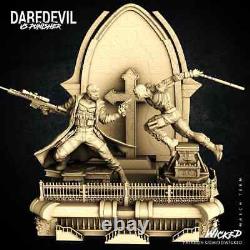 THE PUNISHER VS DAREDEVIL 110 Scale Resin Model Kit Marvel Avengers Statue