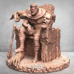 Thor In Throne Unpainted Figure Model GK Blank Kit 18cm New Hot Toy In Stock