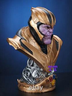 US Stock The Avengers Thanos Bust Statue Painted Model Resin Figure 38cm Toy