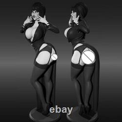 Unpainted Elvira 1/6 30cm 3D Resin Figure Model Kit 12in Sexy Cassandra Peterson