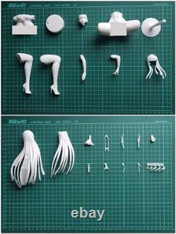 Unpainted Resin Figure 1/7 Action Taimanin Game Character Model Kit Unassembled