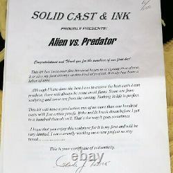 Vintage Alien vs Predator Resin Model Solid Cast & Ink Garage Kit Unbuilt LE