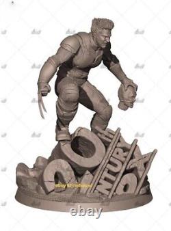 Wolverine James Howlett 3D Print Figure Model Kit Unpained Unassembled 1/6 30cm