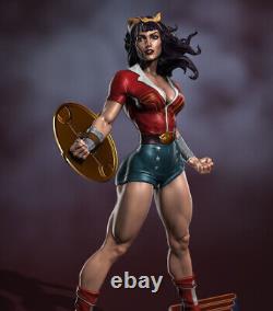 Wonder Woman Sex Girl 3D printing Model Kit Resin Figure Unpainted Unassembled