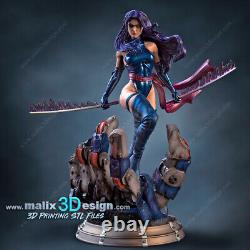 X-Men Psylocke resin scale model kit unpainted 3d print