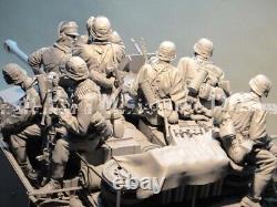 116 Résine Figurine Modèle Kit 8 Soldat Pas De Réservoir Non Peint Jouets Non Assemblés Cadeau