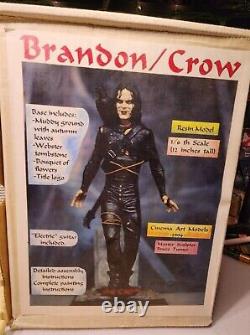 1995 Brandon Lee The Crow Resin Model 1/6 Échelle Par Bruce Turner Rare & Htf