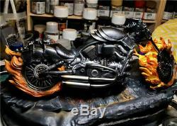 1/10 Ghost Rider Statue Résine Modèle Kits Gk Collections Figure Cadeaux Painted Nouveau