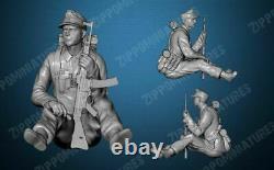 1/16 Big Set 5pcs Résine Figurine Modèle Kit Soldats Allemands Wehrmacht Wwii Unpainte