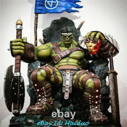 1/4 Hulk On Throne Statue Resin Model Kits Gk Collections Figure Gifts New