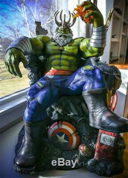 1/4 Hulk Sur Statue Trône Résine Modèle Gk Kits Collections Figure Cadeaux Pré-commande