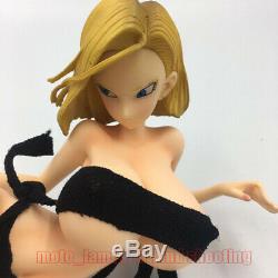 1/6 Anime Dragon Ball Z Android 18 Figure Mentir Posture Sexy Modèle Gk Personnalisé