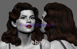 Agent Carter Sitting 3d Imprimer Kit Modèle Non Peint Démonté 3 Version Gk