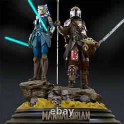 Ahsoka et Mandalorian: Figurine non peinte en modèle GK Kit vierge 32cm Nouveau Jouet Chaud en Stock