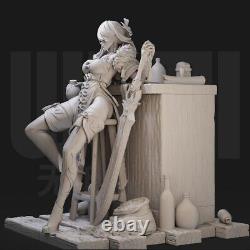 Anime Genshin Impact Beidou Kit de modèle GK non peint imprimé en 3D Figurine en résine 6''H