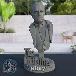 Buste du Parrain Marlon Brando Don Vito Corleone Maquette en Résine Personnalisée 8 Figurines
