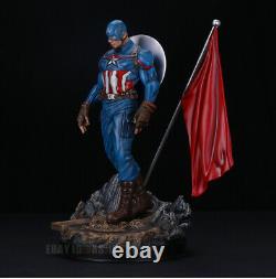 Captain America 1/6 Modèle En Résine Statue Figure Couleur Primaire Version En Stock