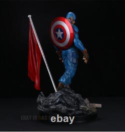 Captain America 1/6 Modèle En Résine Statue Figure Couleur Primaire Version En Stock