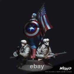 Captaine America Living Legend 110 Scale Resin Model Kit Marvel Avengers Statue