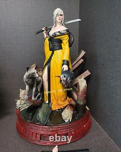 Ciri And The Kitsune Figurine Chasseur Sauvage 1/6 Statue De Résine Figure Peinte Modèle Gk