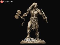 Conan Resin Modèle D'impression 3d Garage Kit Non Peint Figure Sculpture
