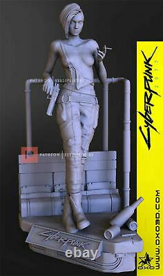 Cyberpunk 2077 Judy Impression 3d Figurine Non Peinte Modèle Gk Blanc Kit Nouveau En Stock