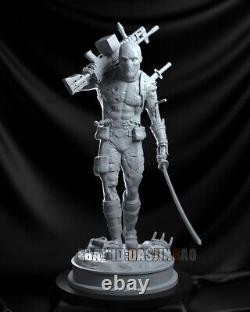 Deadpool 1/6 Non Peint Figure 3d Printing Model Kit Démonté Gk 39cm/15.3inch